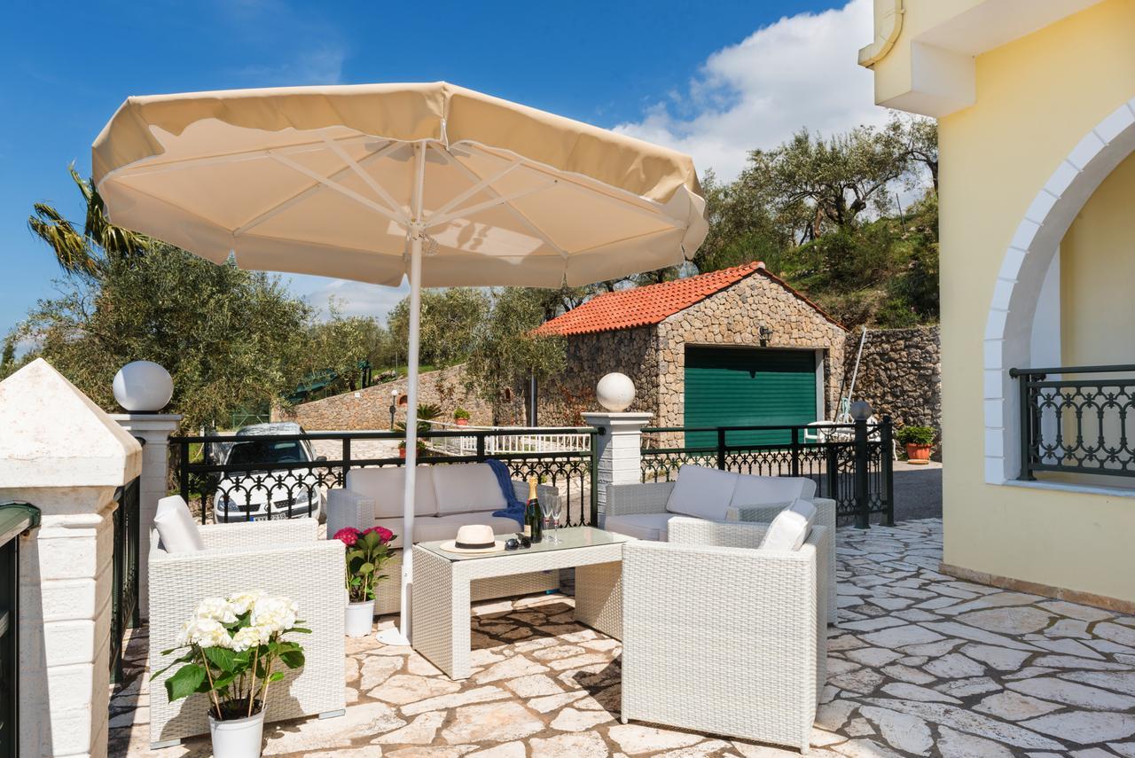 Corfu Villa Kokkini With Swimming Pool Kokkínion Eksteriør billede