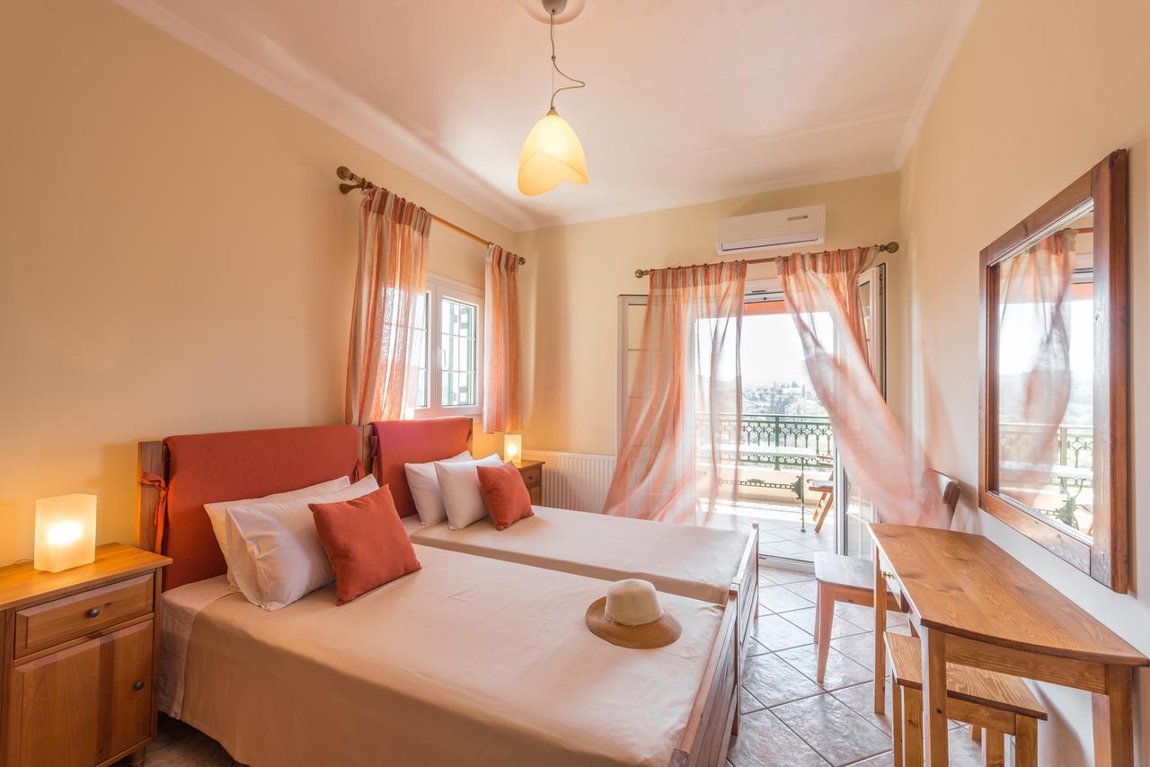 Corfu Villa Kokkini With Swimming Pool Kokkínion Eksteriør billede